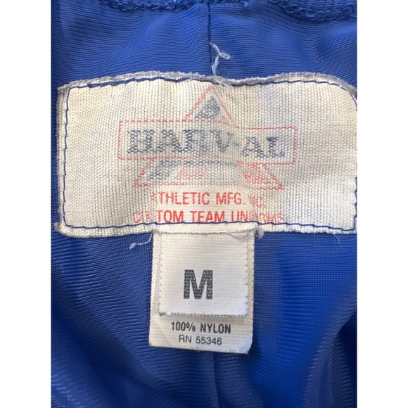 Vintage Harval Athletic MFG Running Shorts Blue Nylon Custom Team medium - Picture 3 of 6
